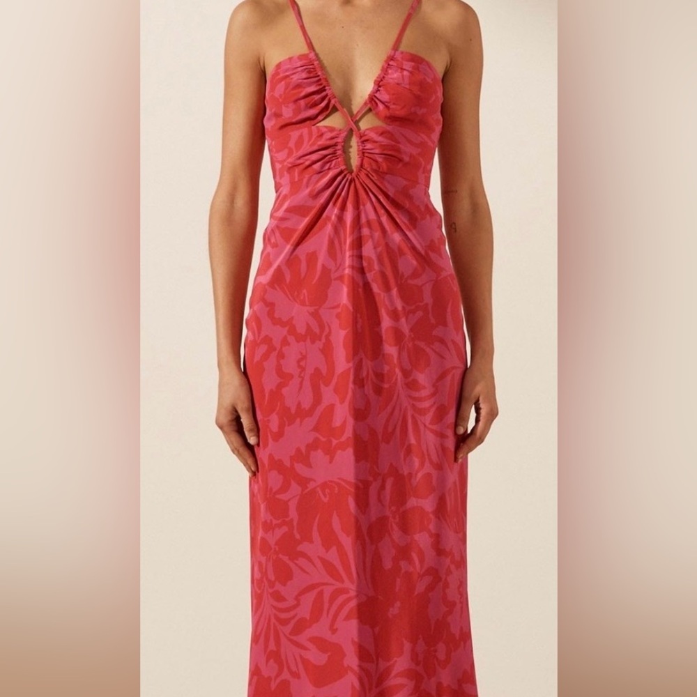Shona Joy - NWT Shona Joy Angelica Keyhole Lace Midi Dress Sz 6